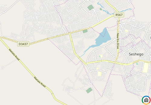 Map location of Seshego-E