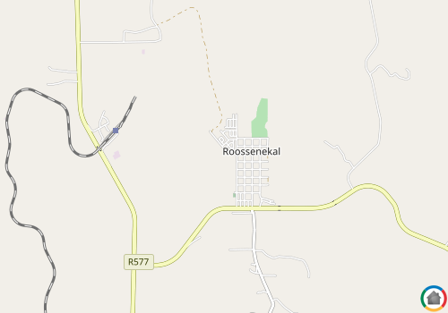Map location of Roossenekal