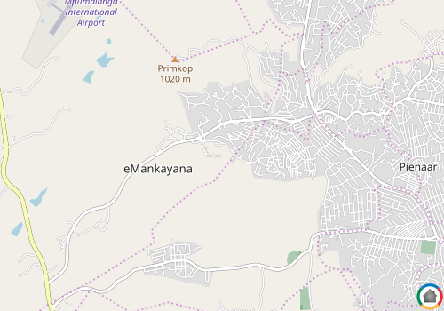 Map location of Emoyeni - Mpumalanga
