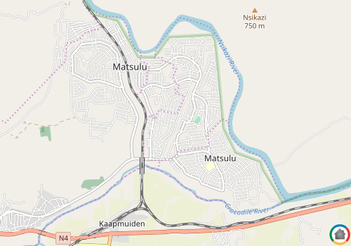 Map location of Matsulu