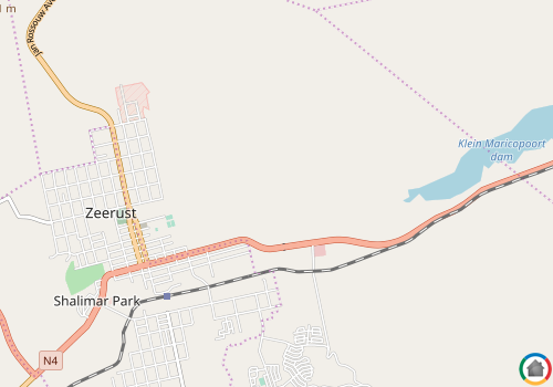 Map location of Zeerust