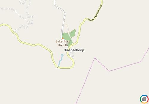 Map location of Kaapsche Hoop 