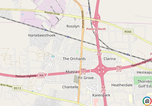 Map location of The Orchards