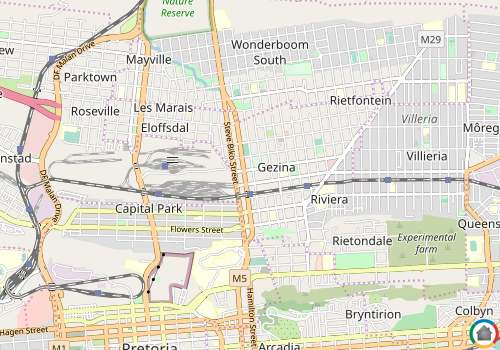Map location of Gezina