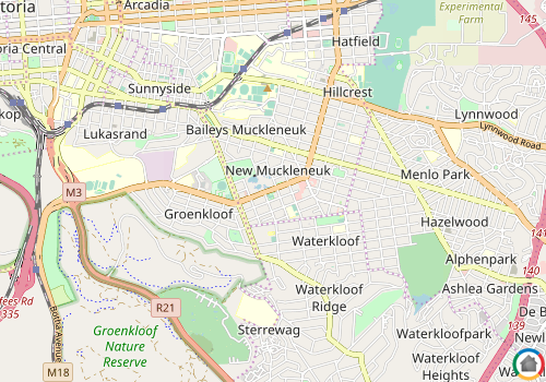 Map location of Nieuw Muckleneuk