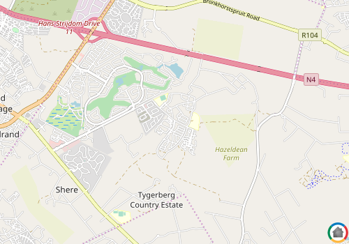 Map location of Tyger Valley