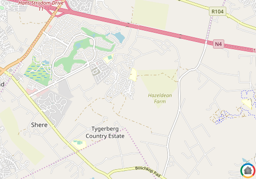 Map location of Oukraal Estate