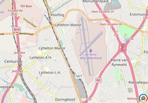 Map location of Lyttelton