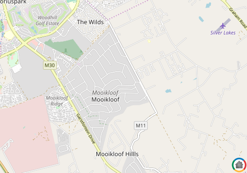 Map location of Mooikloof