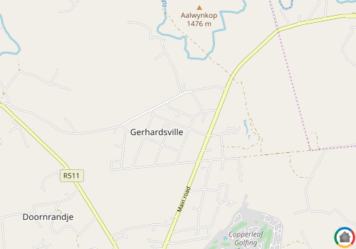 Map location of Gerhardsville