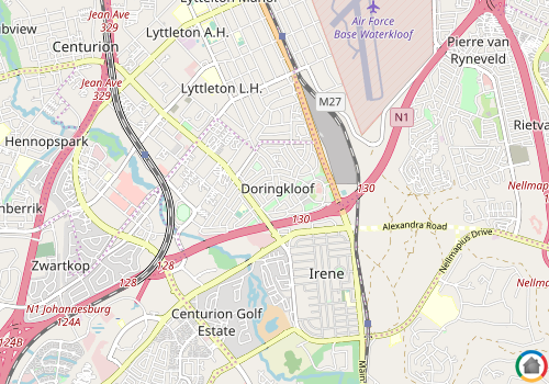 Map location of Doringkloof