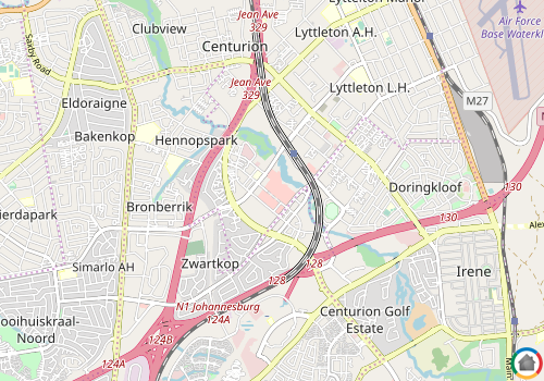 Map location of Centurion Central