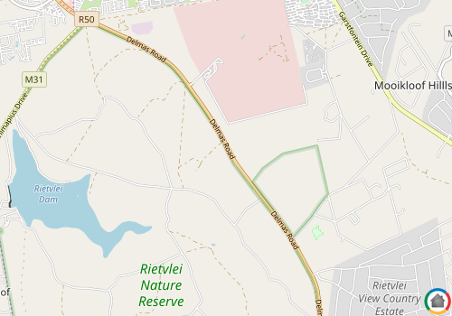 Map location of Rietvallei