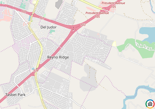 Map location of Reyno Ridge