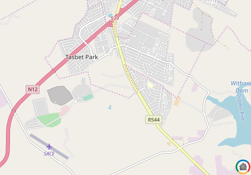 Map location of Duvha Park