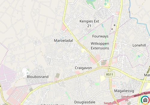 Map location of Craigavon A.H.