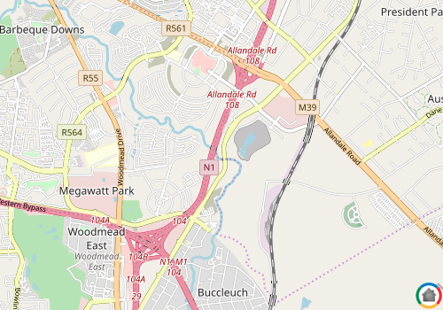 Map location of Waterval City