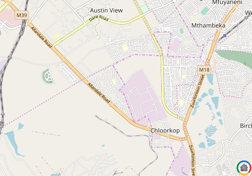 Map location of Klipfontein View