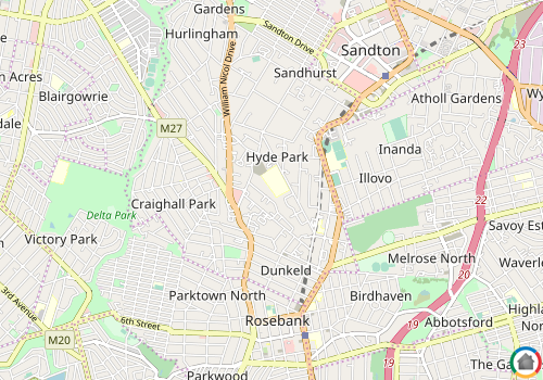 Map location of Hyde Park