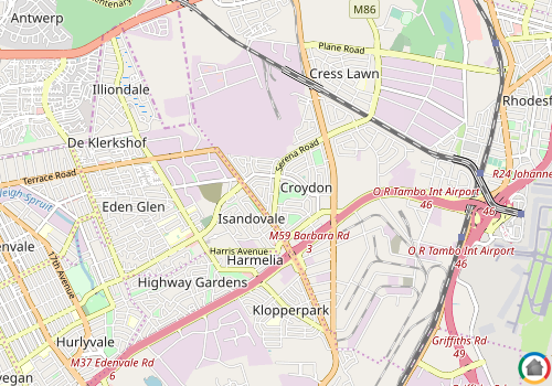 Map location of Croydon