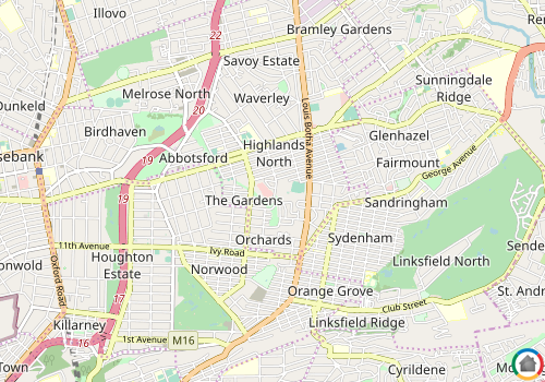 Map location of Hawkins Estate