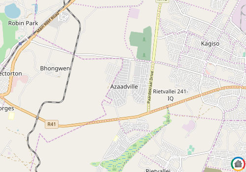 Map location of Azaadville
