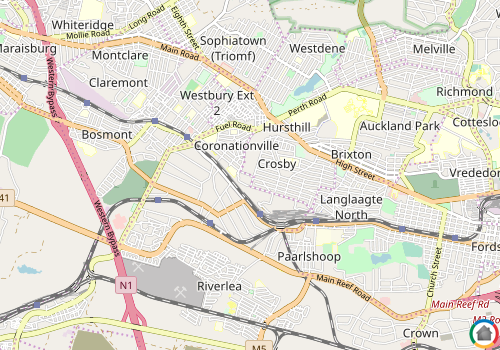 Map location of Coronationville
