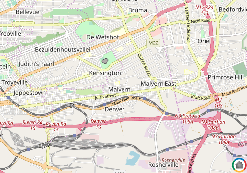 Map location of Malvern