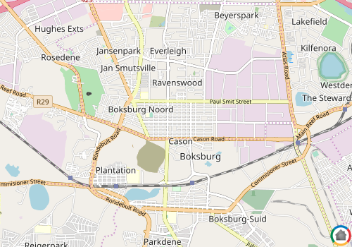 Map location of Boksburg North