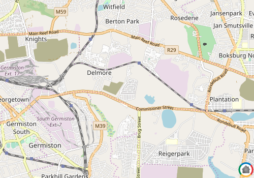 Map location of Delmore