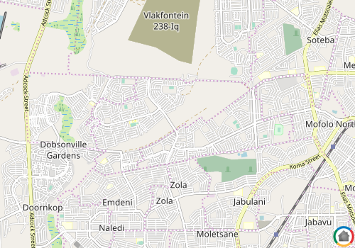 Map location of Dobsonville