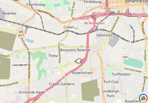 Map location of Booysens Reserve