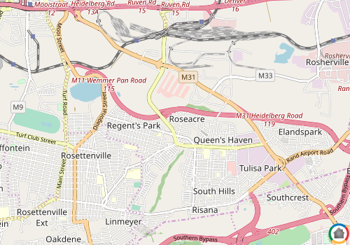 Map location of Roseacre