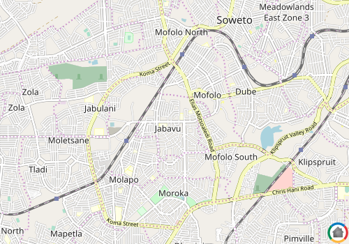 Map location of Jabavu