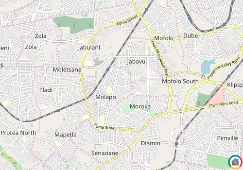 Map location of Moroka North