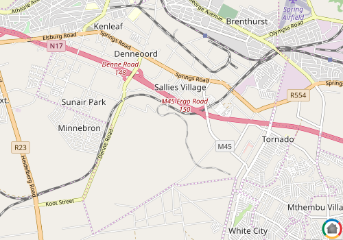 Map location of Witpoort Estates