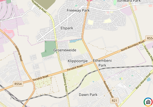 Map location of Klippoortje