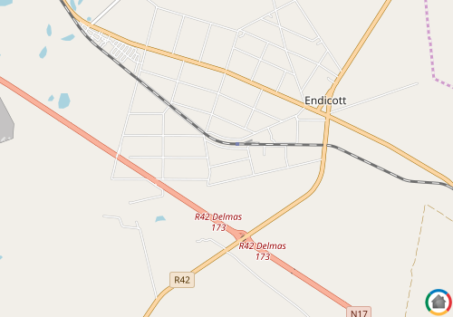 Map location of Endicott AH