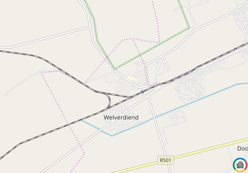 Map location of Welverdiend