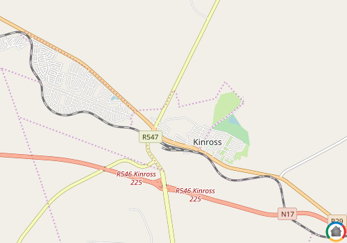 Map location of Kinross