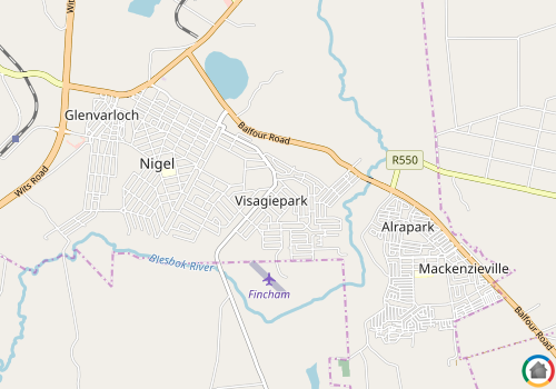 Map location of Visagiepark