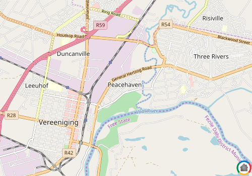 Map location of Peacehaven
