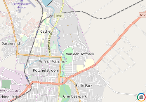 Map location of Van Der Hoff Park