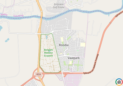 Map location of Roodia
