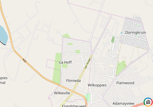 Map location of La Hoff
