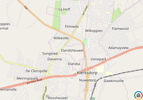 Map location of Elandsheuwel