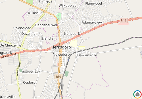 Map location of Pienaarsdorp