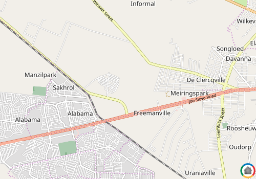 Map location of Freemanville