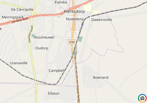 Map location of Klerksdorp Industrial