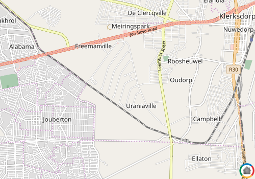 Map location of Uraniaville